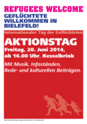Flyer "Aktionstag: Refugees Welcome!"