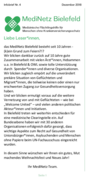 MediNetz Bielefeld Infobrief Faksimile